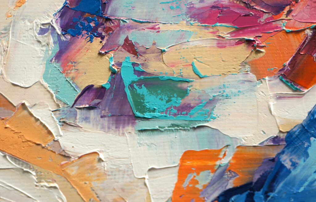 textured paint on surface